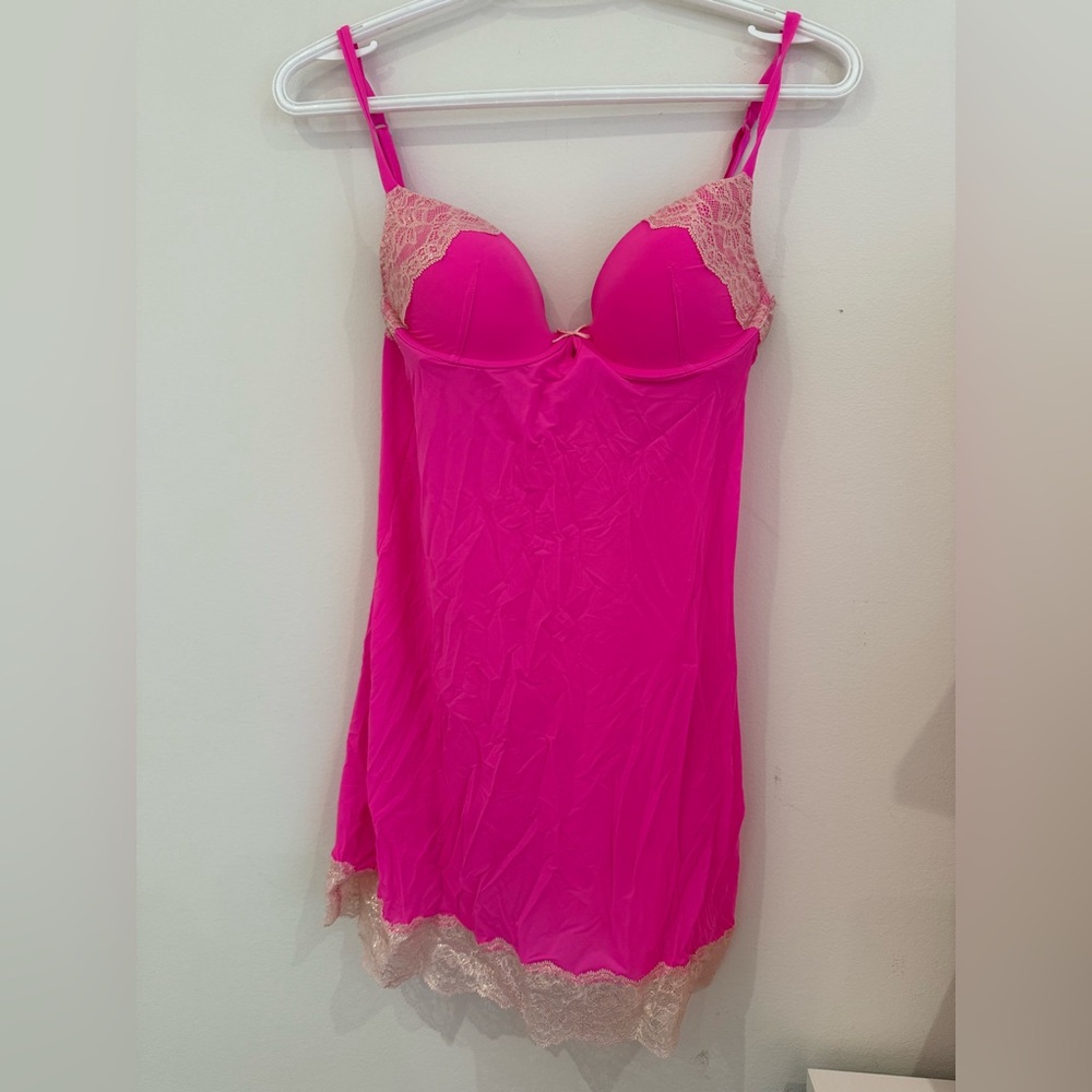 Victoria’s Secret Pink Lace Trim Chemise